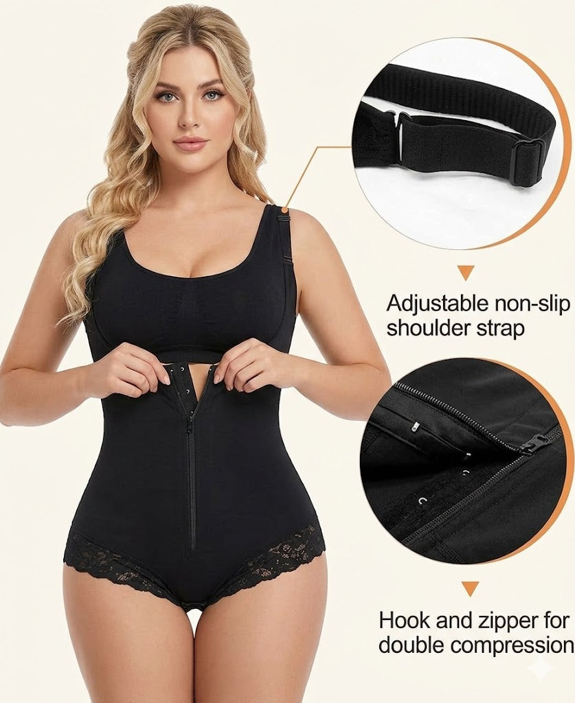 Women's Fajas Colombianas Shapewear Postpartum Tummy Control Body Shaper Butt Lifter Bodysuit
