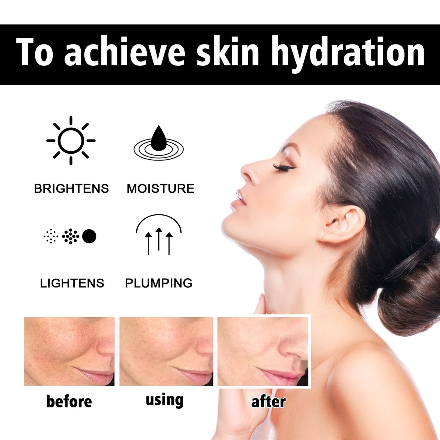 Hoygi 5% Niacinamide+ HA Serum, Moisturize And Moisturize The Facial Skin, Tighten The Anti-Aging And Weaken The Law Of Fine Lines