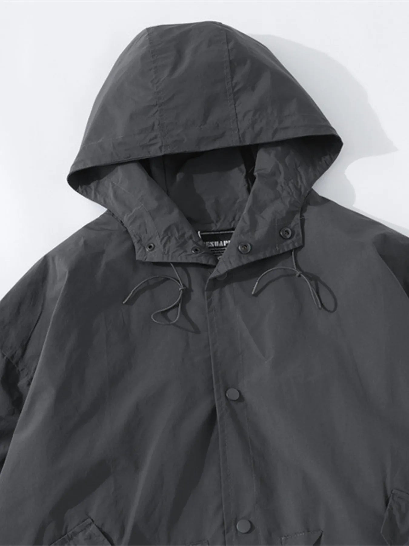 Men's Drawstring Long Sleeve Hooded Jacket
