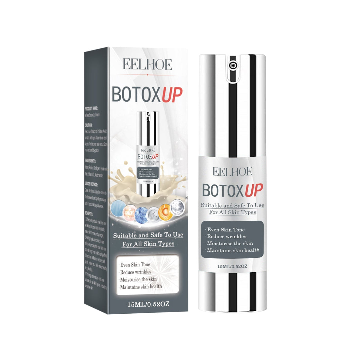 EELHOE Face Fine Line Essence, Firming Skin Repairing And Smoothing Fine Lines Delicate Pores Essence