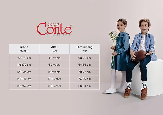 Conte Katie 20 Den - Fantasy Tights for Girls with Polka Dot & Cat Design - 4yr. 6yr. 8yr. 10yr. 12yr. (24S-168SP)