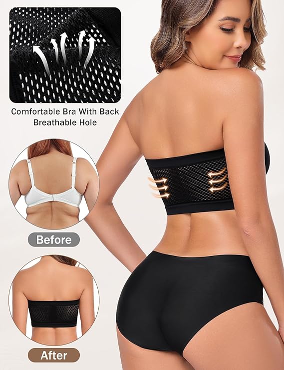 Women's Strapless Front Closure Bra