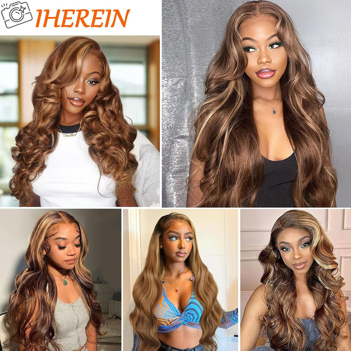 13x6 Lace Front Human Hair Wig P4 27 Body Wave, Density