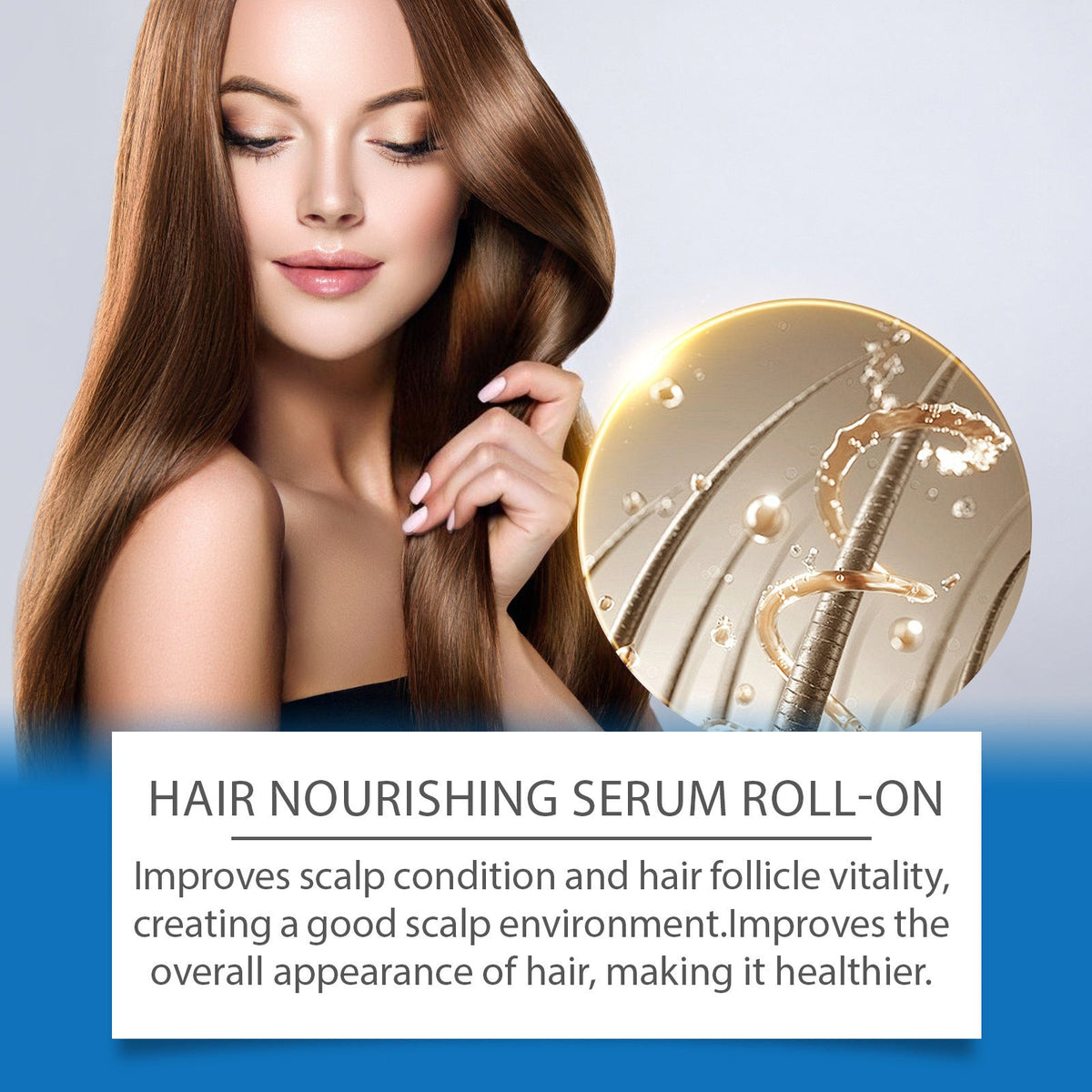 Cross-Border Popular Hair Roller Ball Essence Gently Cares For Scalp Hair Growth And Nourishes Hair Root Roller Ball Essence 25ml