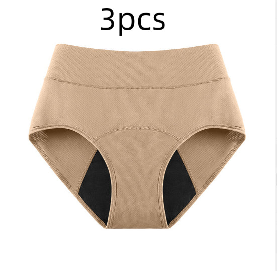 3-layer Absorbent Menstrual Women's Underwear With Breathable Holes