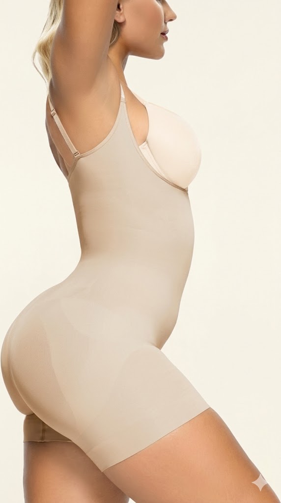 Open Bust Shapewear Tummy Control Bodysuits For Women Seamless Compression High Waisted Body Shaper