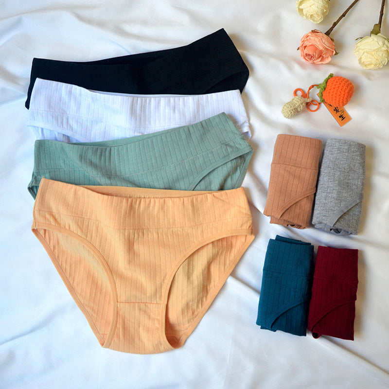 Cotton Mid Waist Women's Underwear Plus Size Women's Briefs