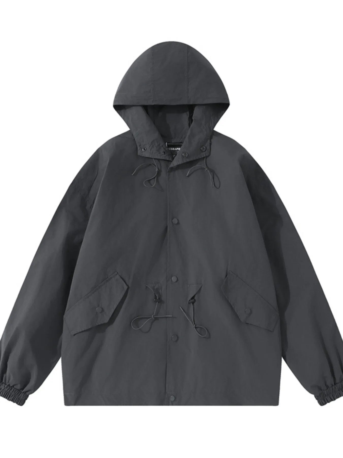 Men's Drawstring Long Sleeve Hooded Jacket