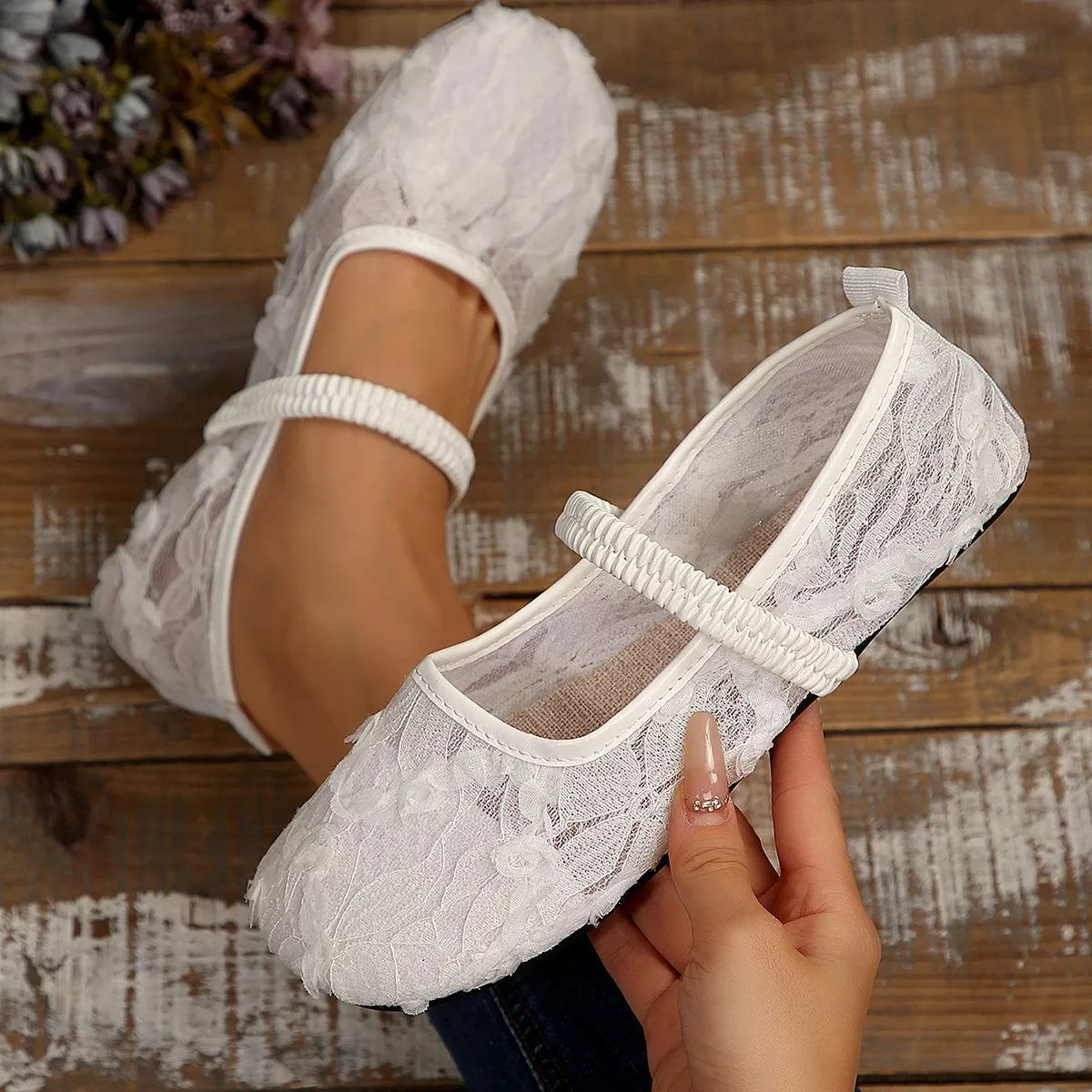 Round Toe Flats Slip-Ons