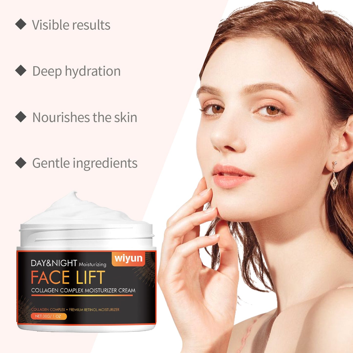 Wiyun Collagen Moisturizer, Moisturizes and improves dull, firming and brightening facial skin Moisturizer