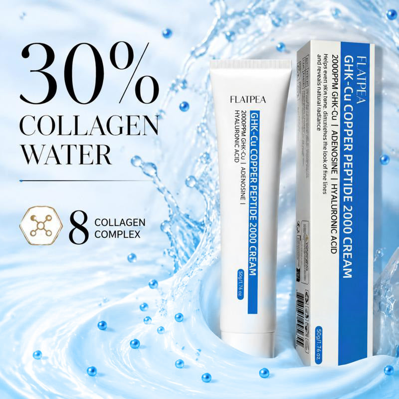 Cross-Border In-Stock Ghk-Cu Blue Copper Peptide 2000 Face Cream For Brightening, Moisturizing, And Reducing Fine Lines
