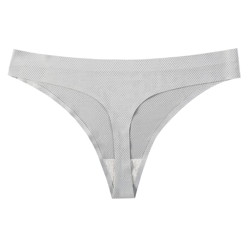 Printed Breathable One Piece Low Waist Thong Women
