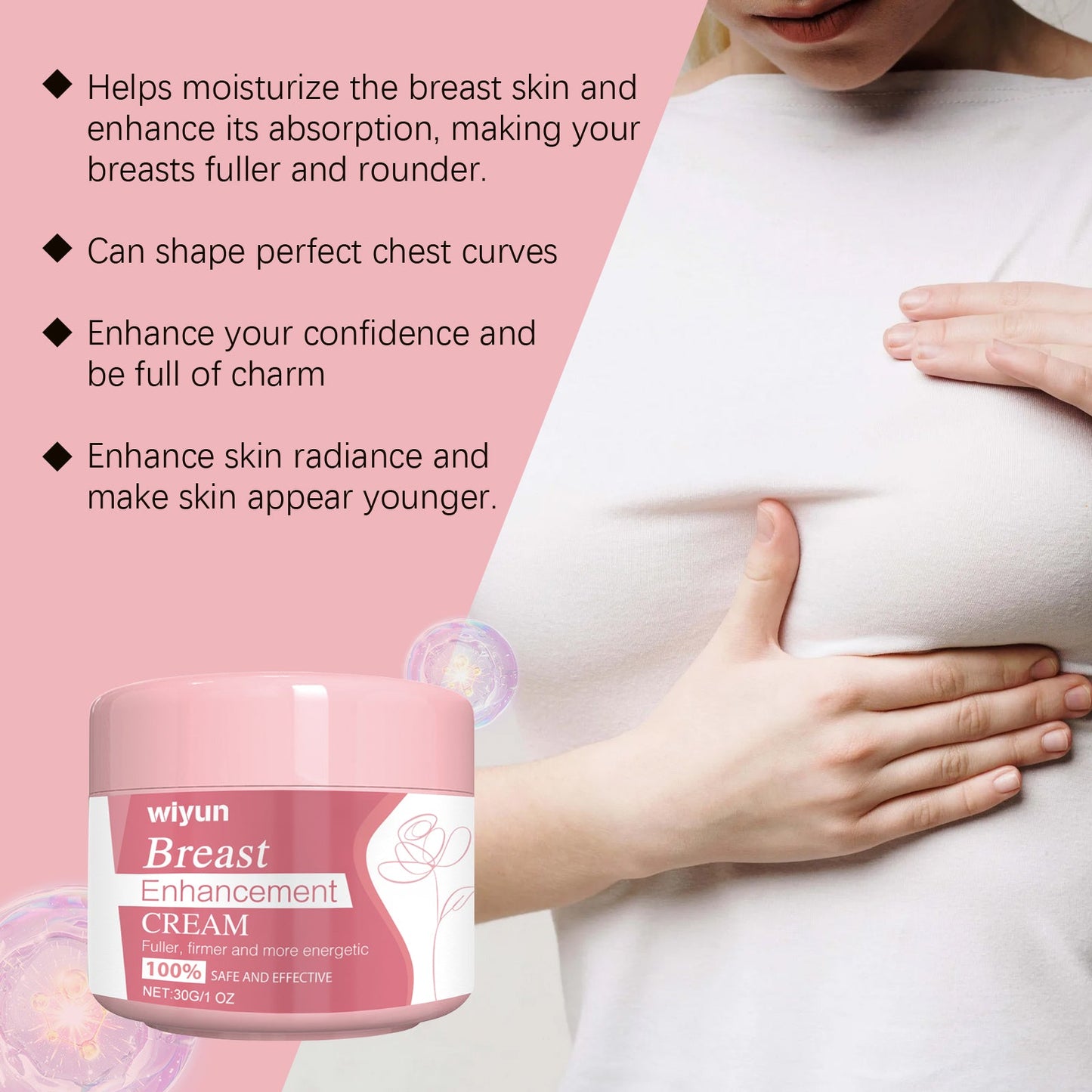 Wiyun Breast Moisturizer Breast Moisturizer Breast Skin Massage Elastic Body Nourishing Care Cream