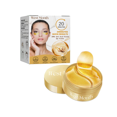 West&Month Gold Snail Eye Patch Hydrating Eye Patch Skin Care Around The Eyes