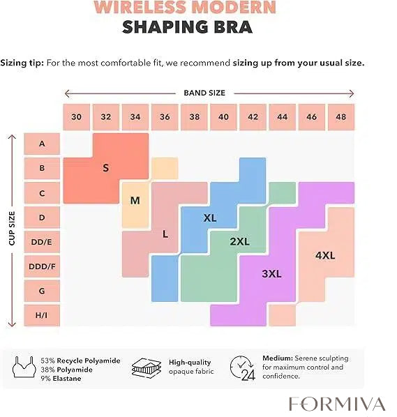 Supportive Comfort Wireless Shaping Bra