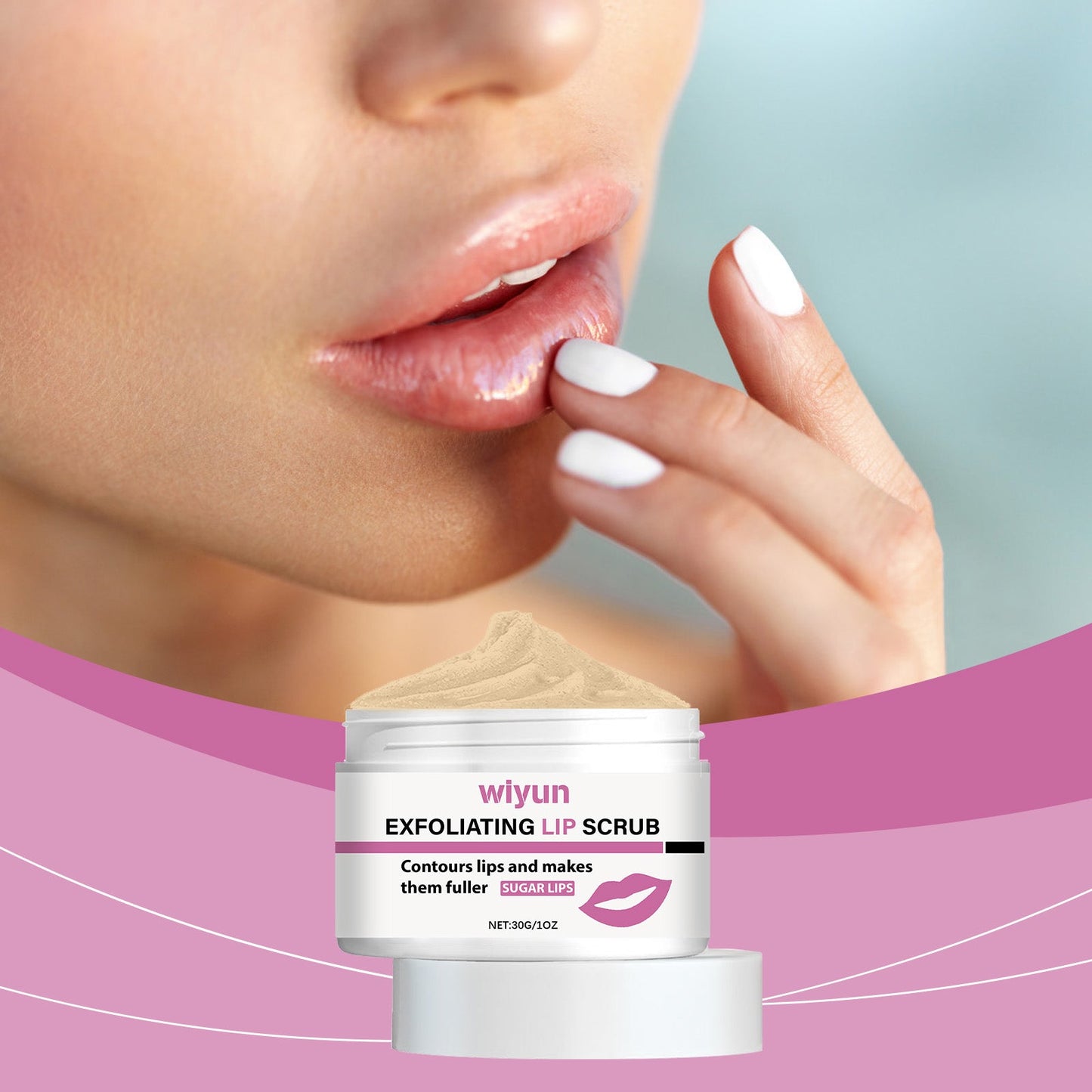 Wiyun Lip Scrub, Gentle Exfoliating And Hydrating Care Moisturizing And Tender Lip Scrub