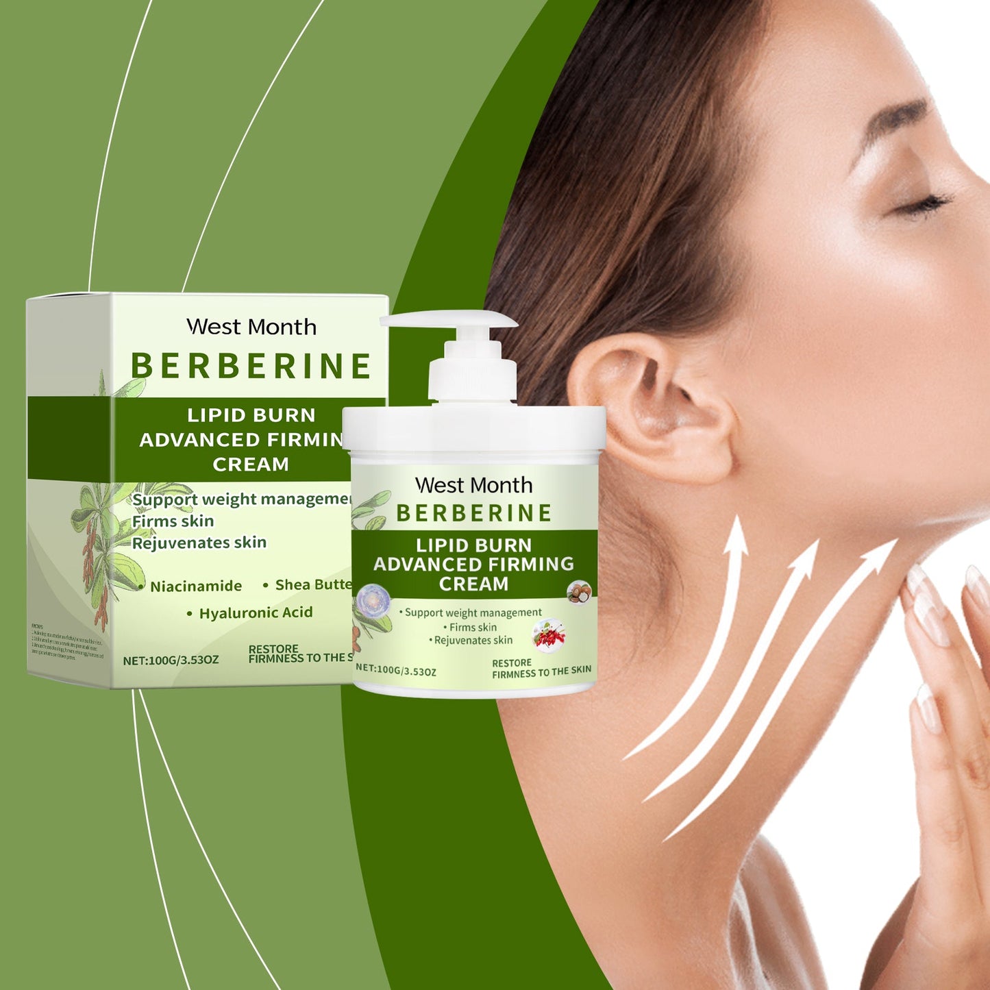 West Month Firming Cream, Firming And Brightening Skin, Gently Nourishing And Moisturizing Skin Massage Cream