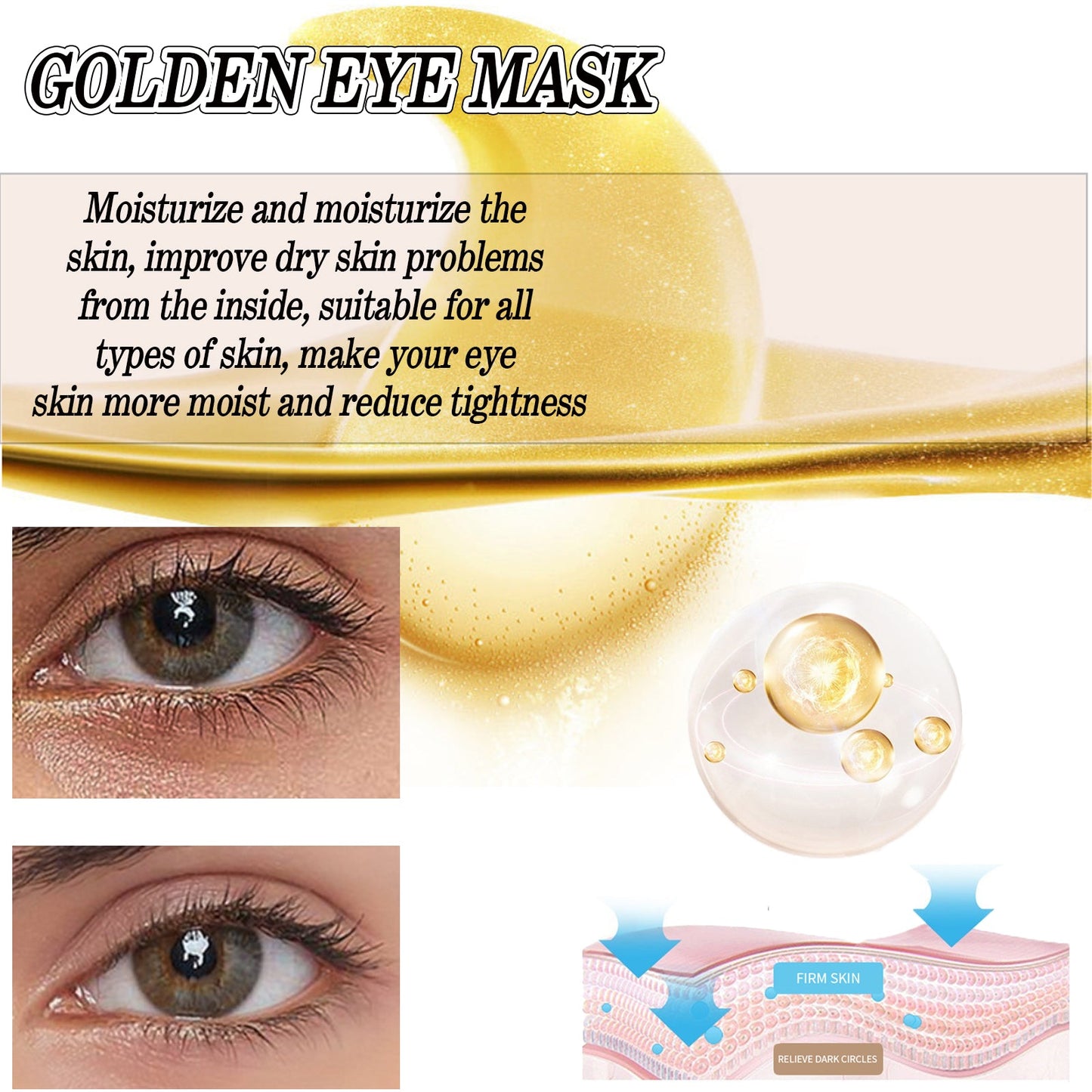 EELHOE Firming Eye Mask, Moisturizing Eye Mask For Skin Moisturizing, Hydrating And Reducing Fine Lines