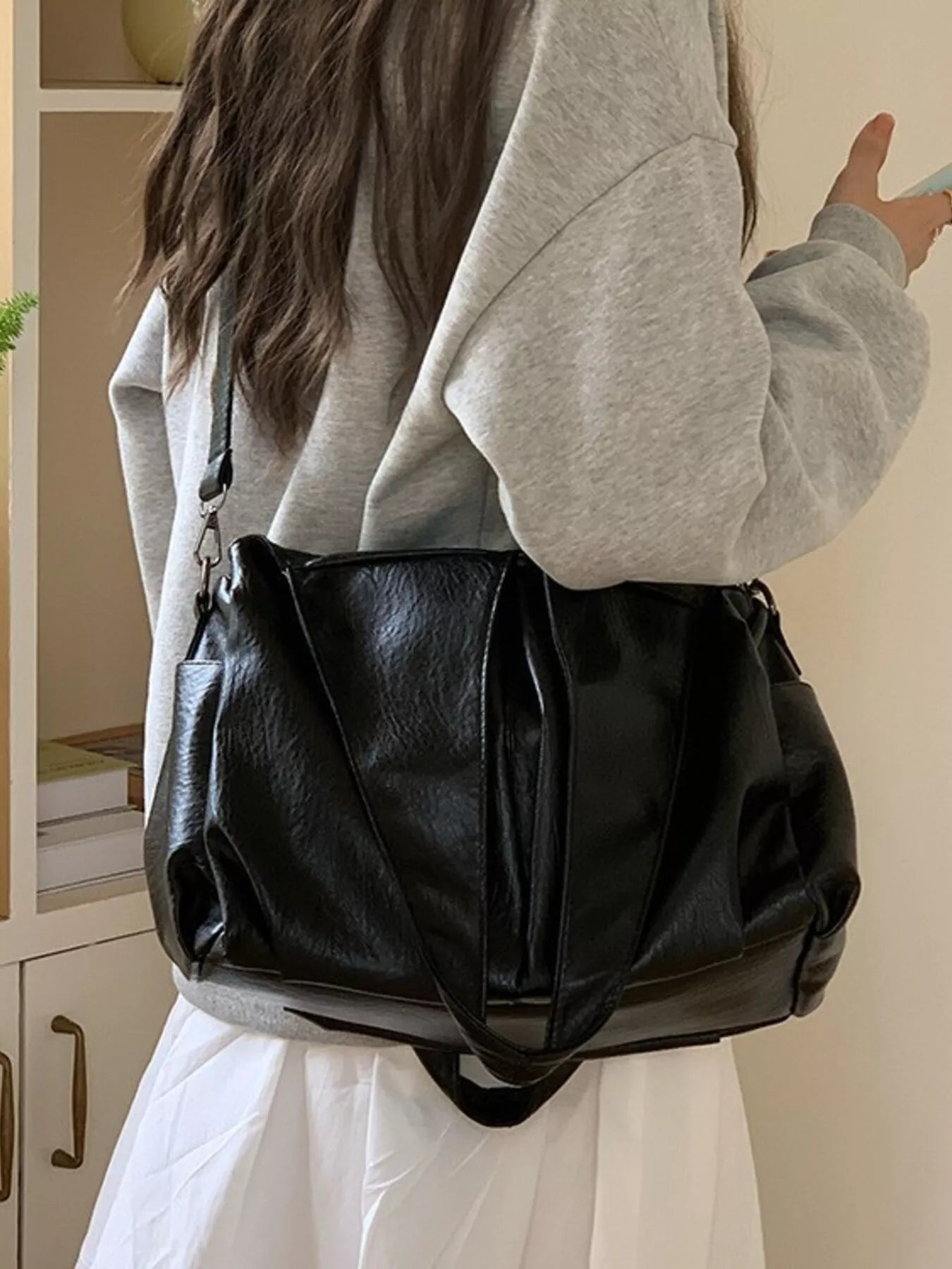 PU Leather Tote Bag