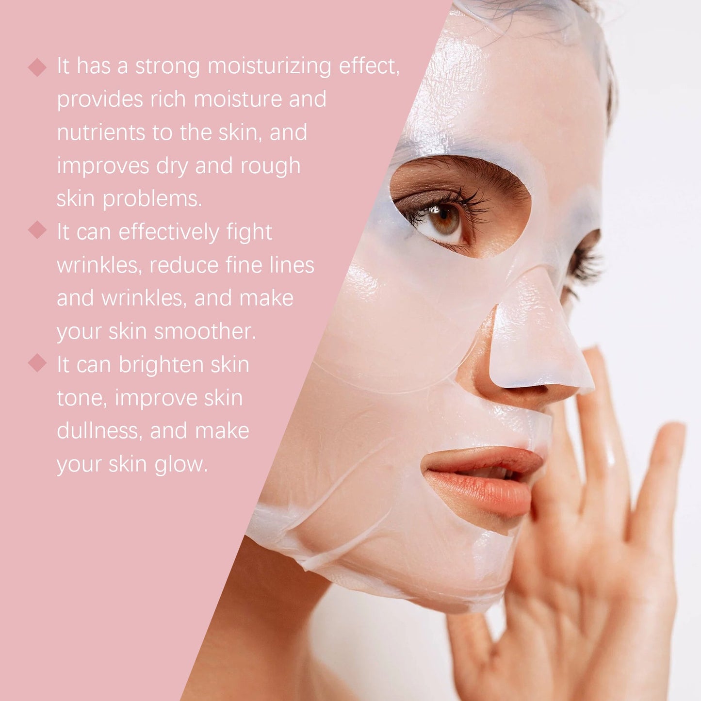 Hoygi Collagen Moisturizing And Anti-Wrinkle Mask (Bag) Three-In-One Moisturizing, Nourishing And Hydrating Facial Mask For Smooth And Tender Skin