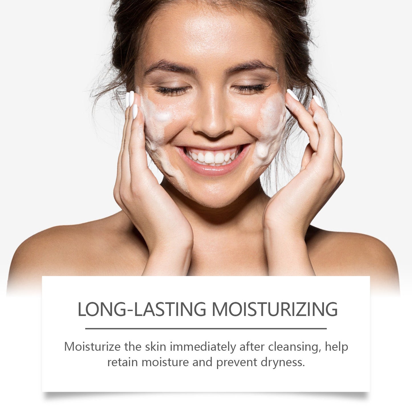 OUHOE Dual Cleansing Moisturizing Cleanser, Gentle Cleansing Facial Skin Refreshing Moisturizing Cleanser