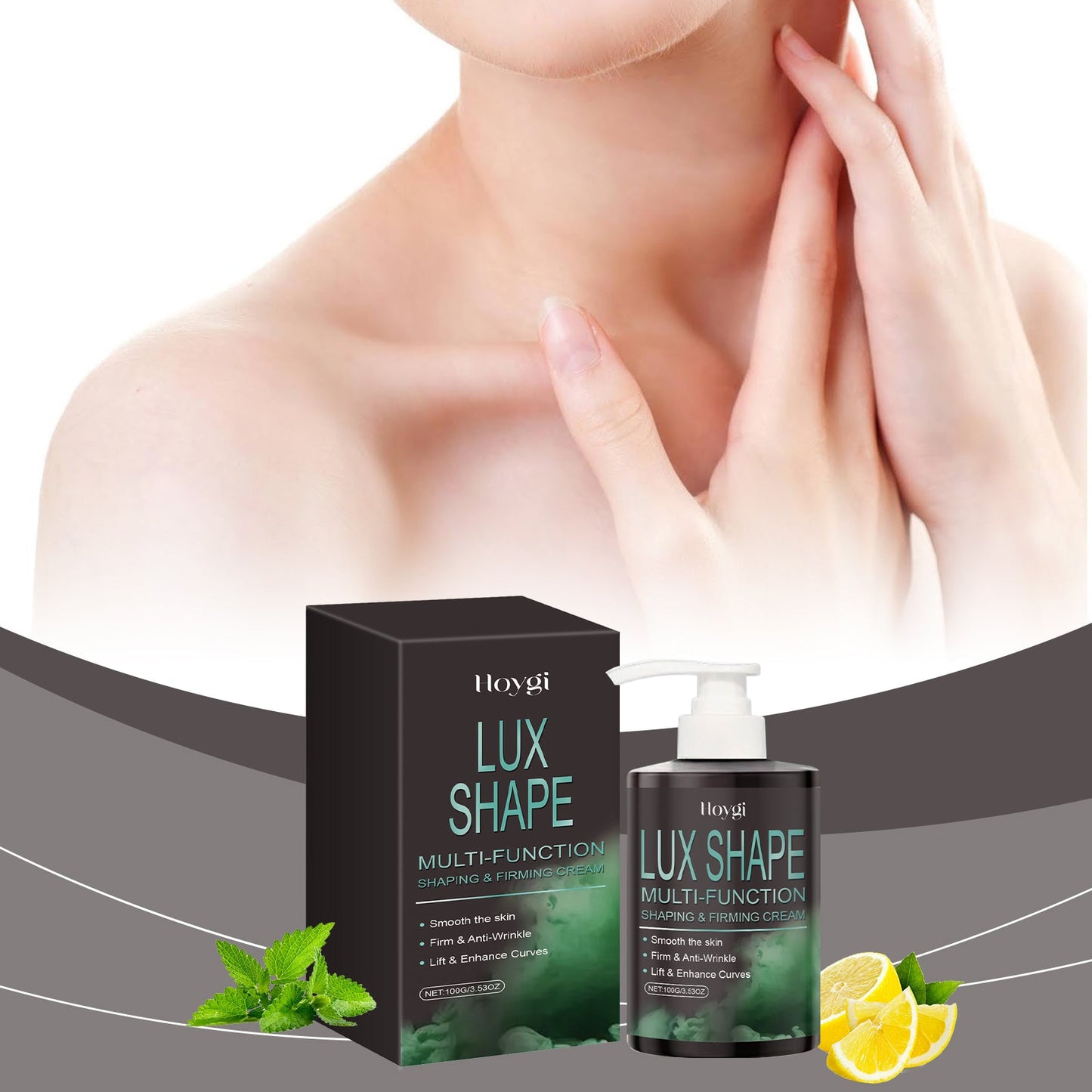 Hoygi Body Firming Beauty Cream, Gently Moisturizes, Firms And Lifts Skin Daily Apply Massage Beauty Cream