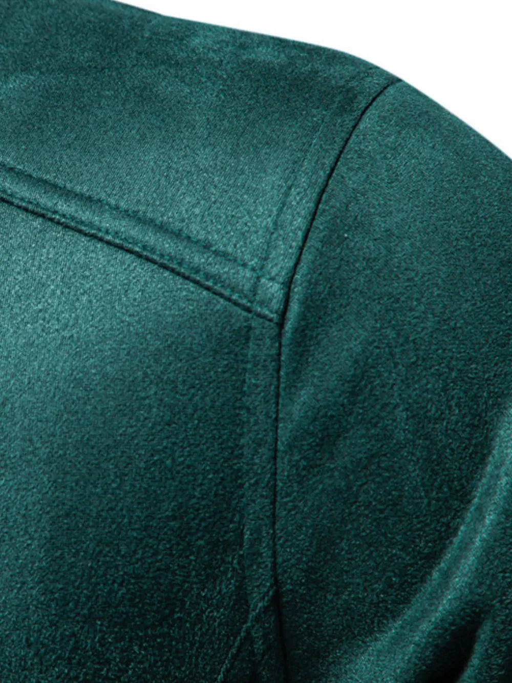 Men's Zip Up Long Sleeve Biker Jacket