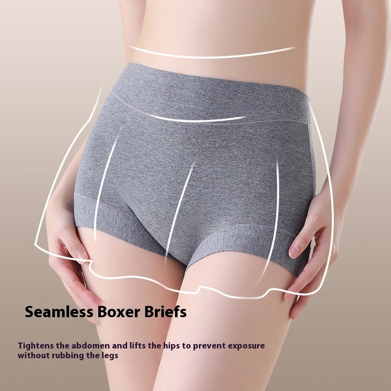 Women's Boxer Sheath Belly Contracting 7a Cotton Antibacterial Leggings