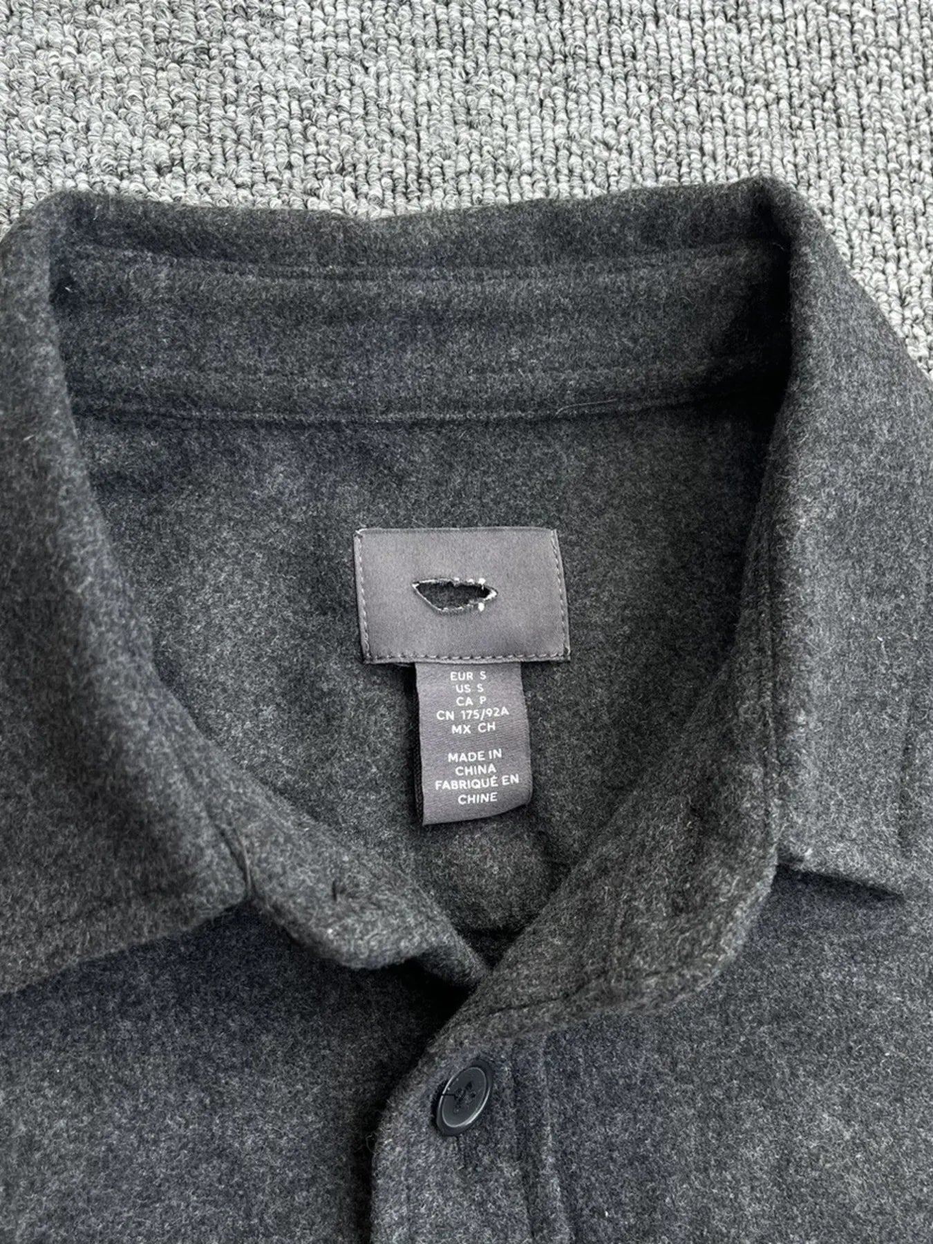 Men's Button Up Long Sleeve Shacket