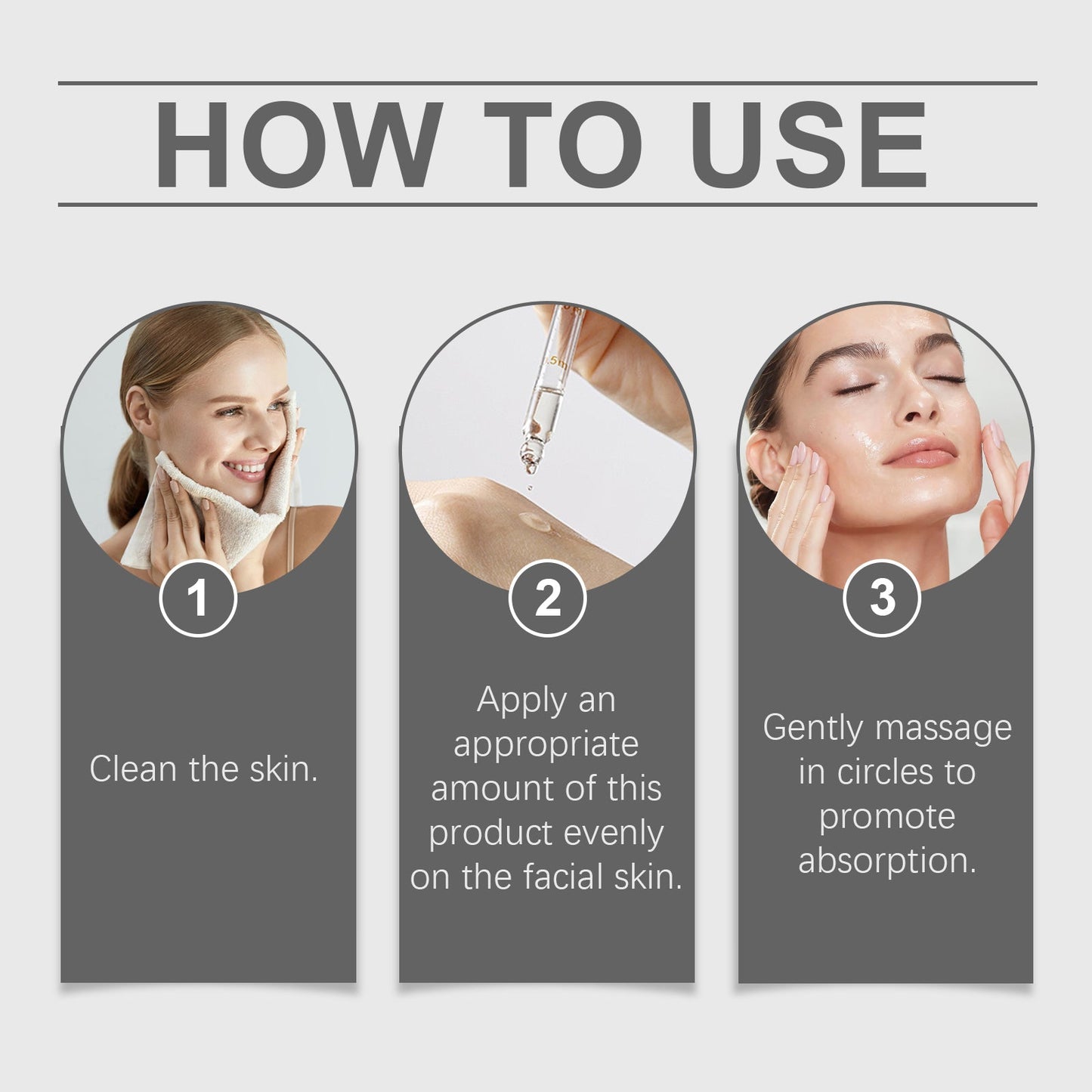 OUHOE Face Essence, Gentle Moisturizing Moisturizing Hydrating Soft Skin Daily Care Face Essence