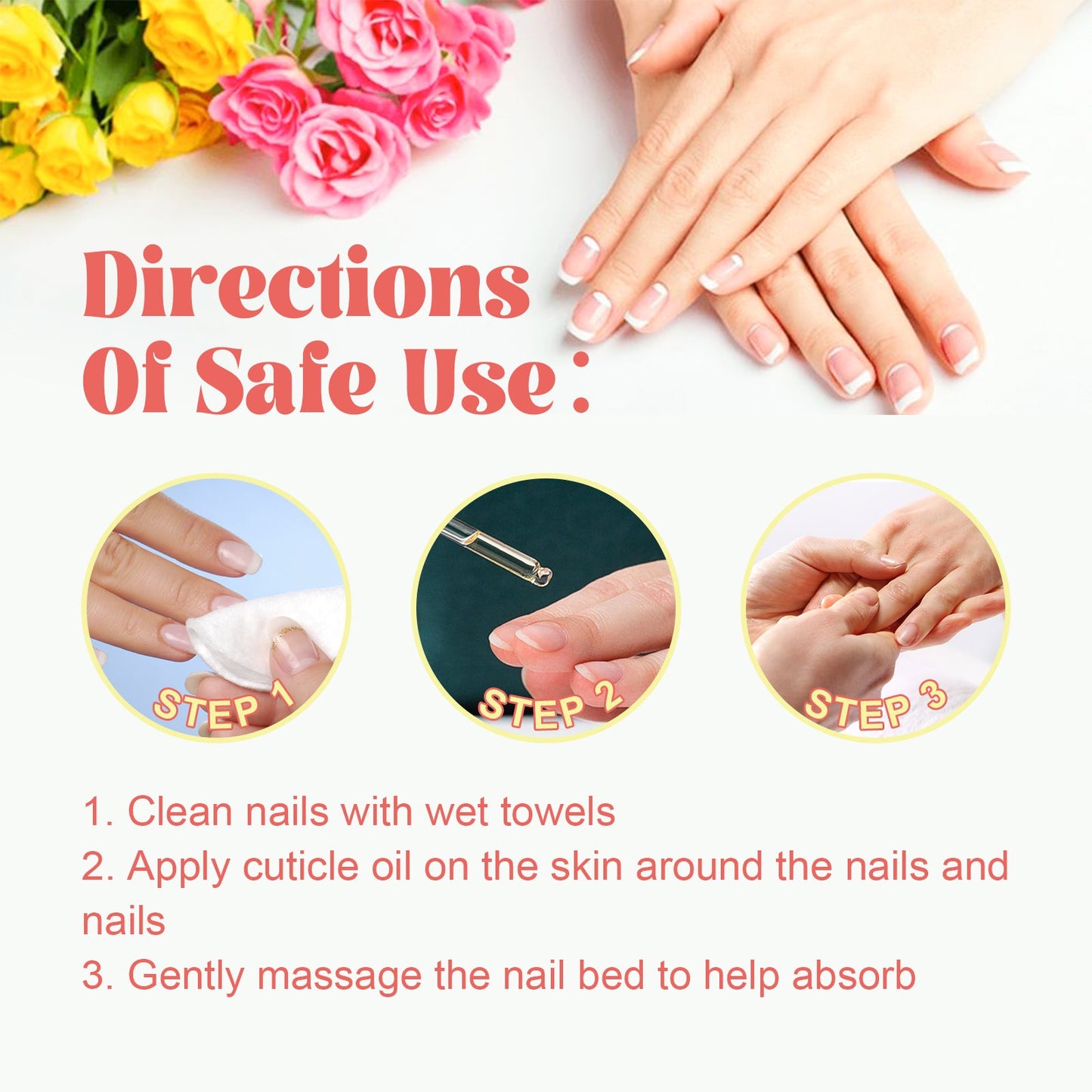 EELHOE Cuticle Oil, Repair Dry Rotted Nails Thickening Moisturizing Care Brightening Nails And Cleaning