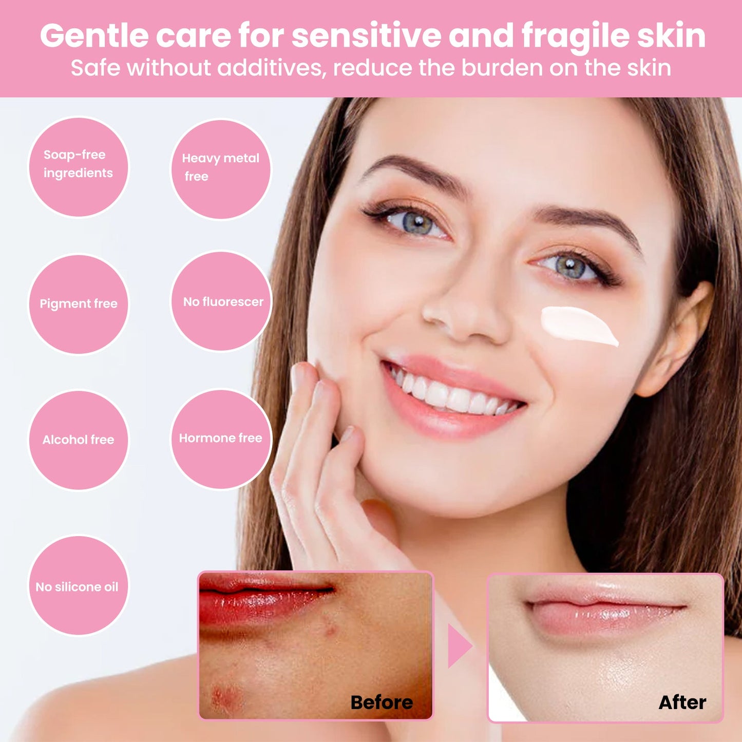 EELHOE 3-In-1 No Makeup Cream Bare Base No Fake White Moisturizing Beauty, Concealer And Brightening Skin Cream