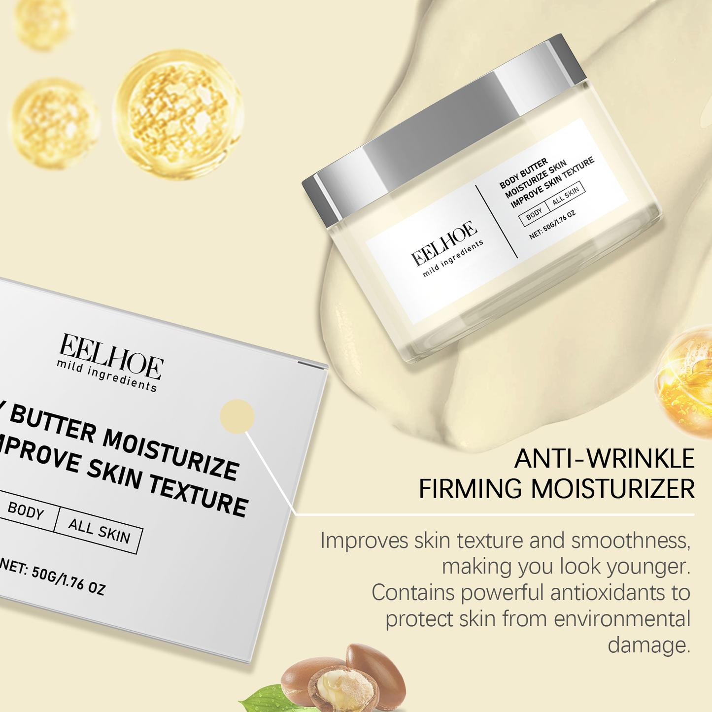 EELHOE Body Moisturizer Hydrates Body Care Moisturizes Tender Skin And Enhances Skin Shine