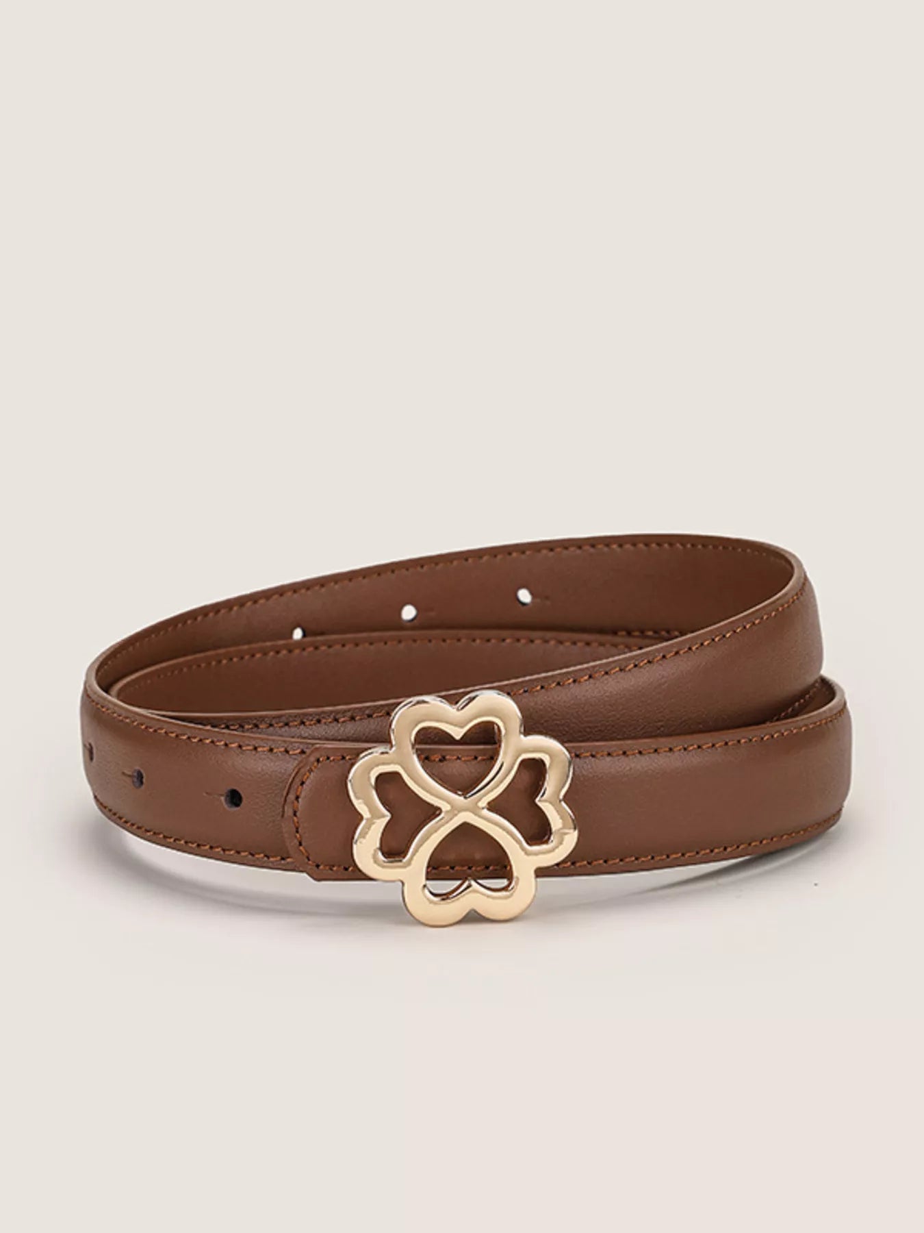 Clover Buckle Adjustable Belt
