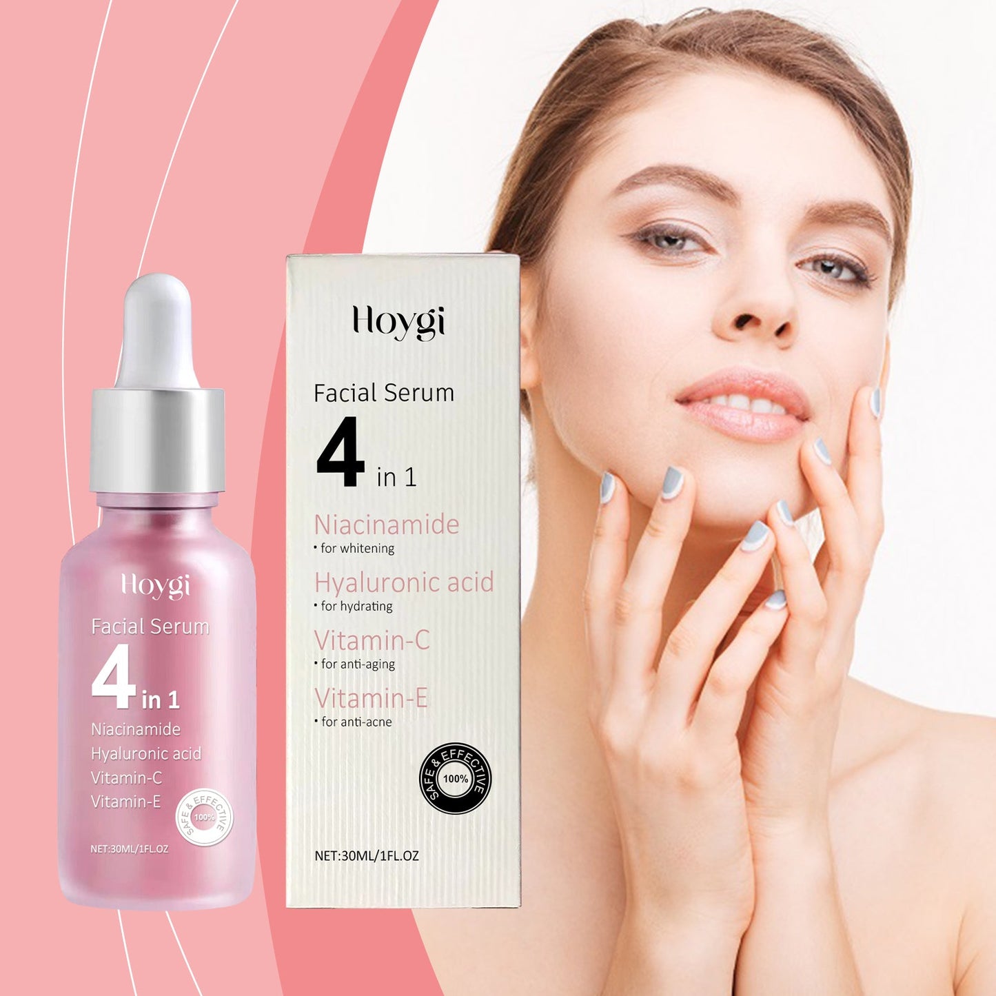 Hoygi 4 In 1 Moisturizing Essence Facial Moisturizing, Hydrating, Beauty And Even Skin Tone Multi-Effect Skin Care Essence