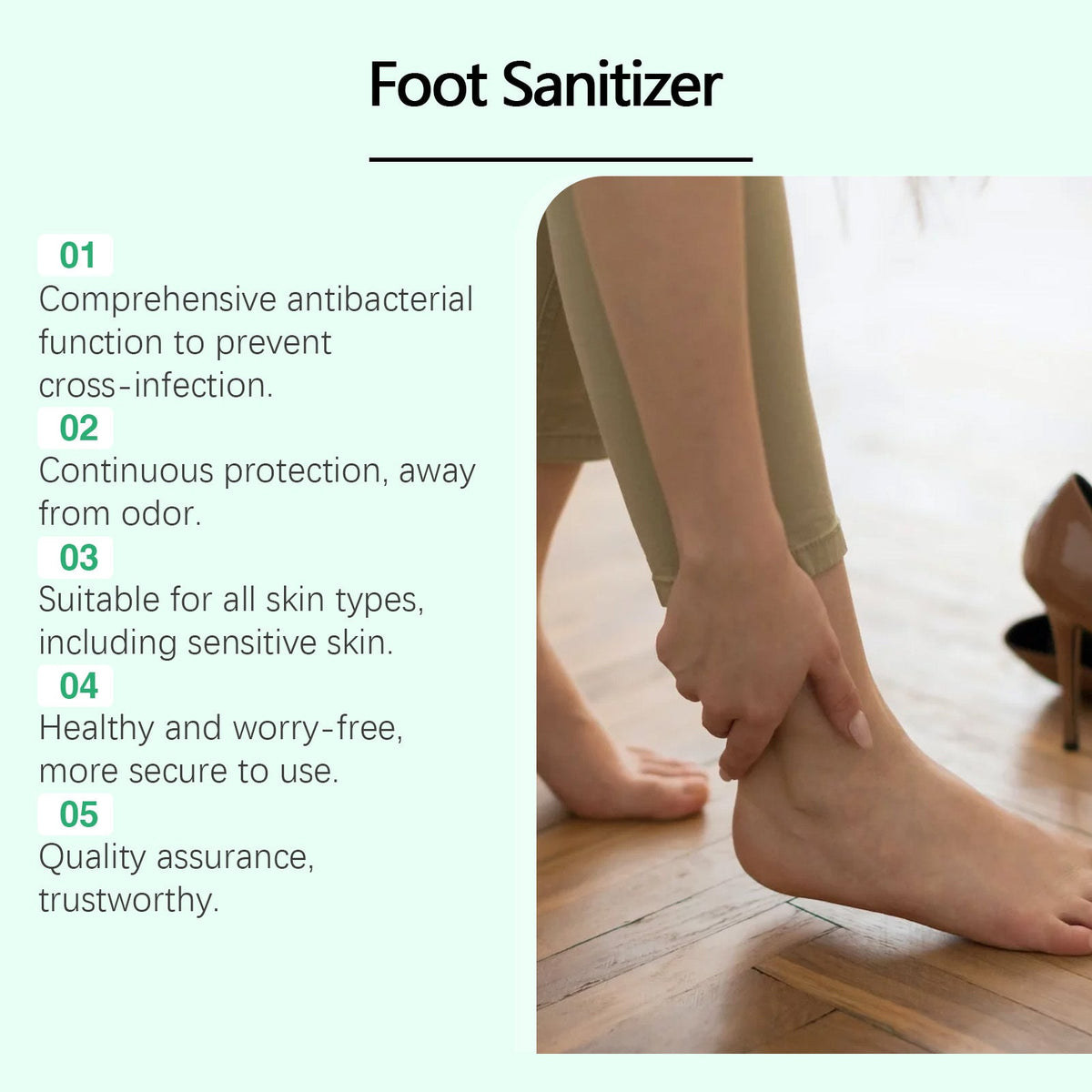 XIMONTH Antimicrobial Foot Sanitizer Spray With Tea Tree Oil