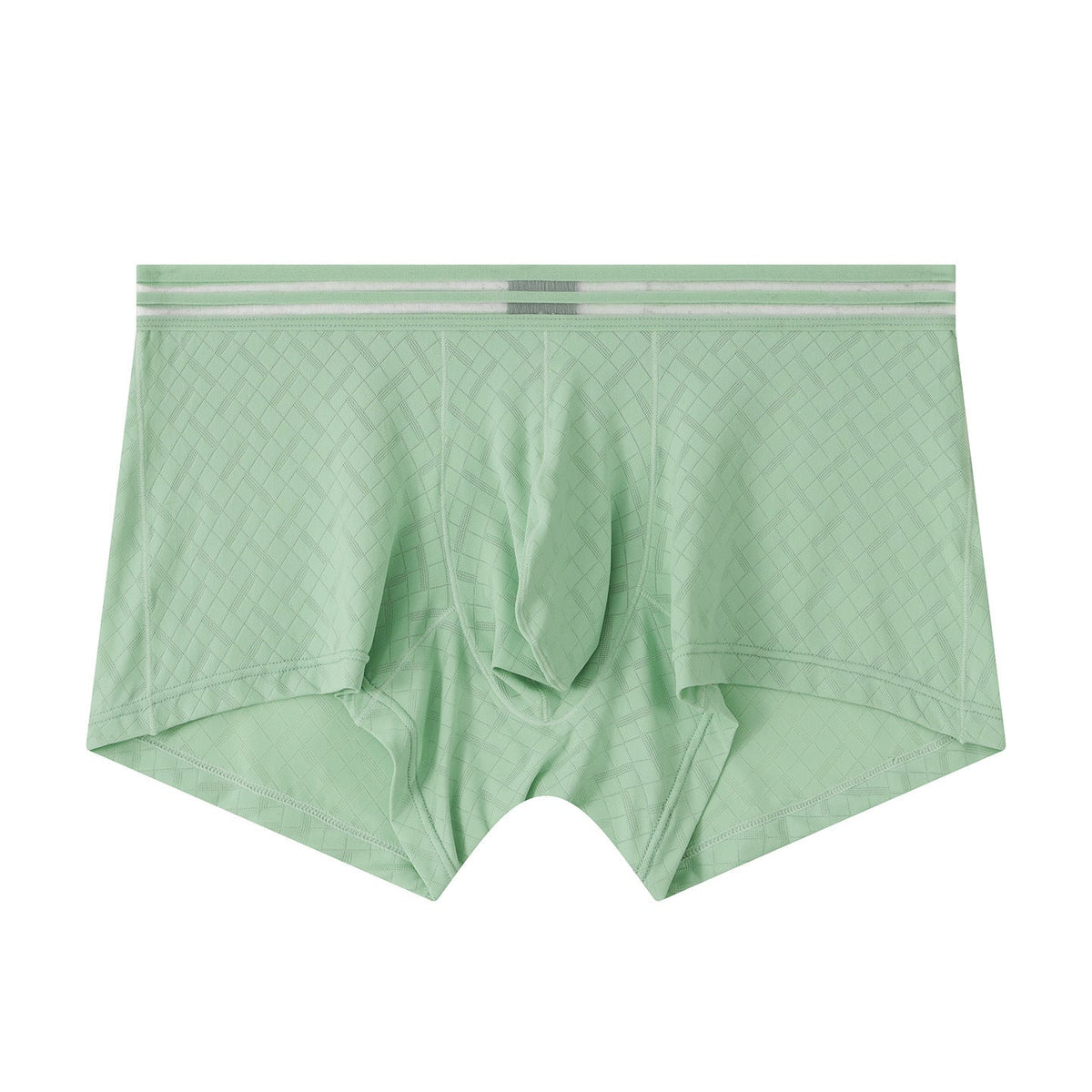 Mens Ice-silk Boxer Briefs Breathable And Cool-feel For Sports