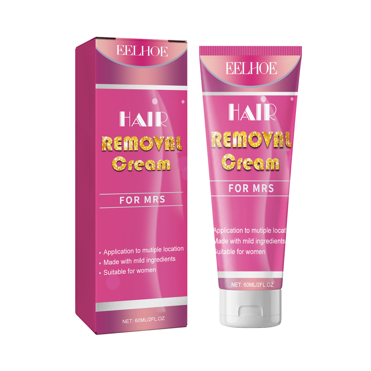 EELHOE Hair Removal Cream For Mrs, Full Body Underarm Gentle Hair Removal Without Irritation Refreshing Moisturizing Smooth Hair Removal Cream