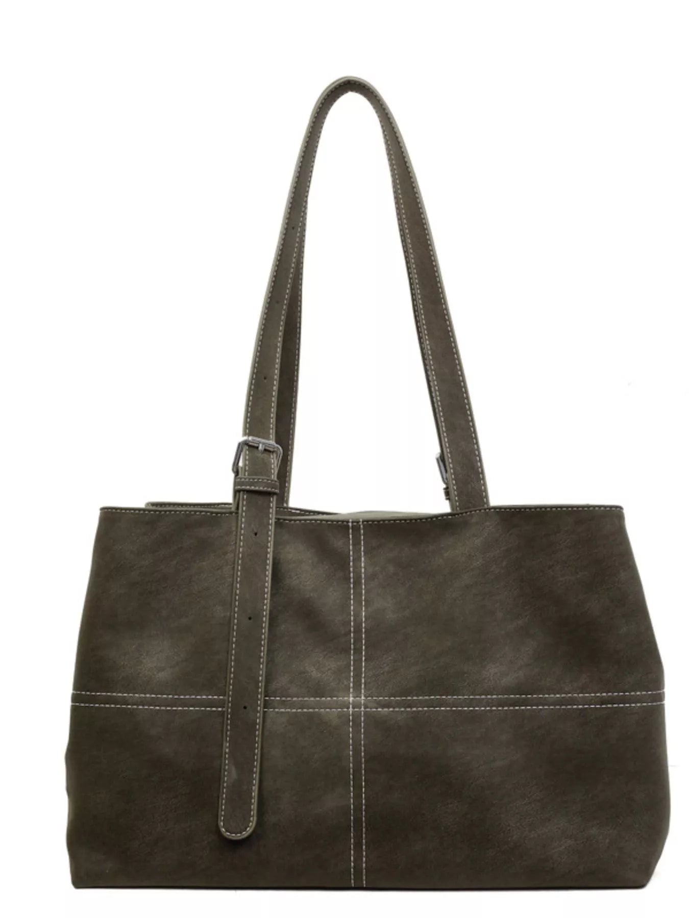 Large PU Leather Tote Bag