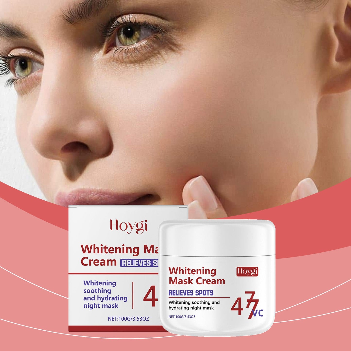 Hoygi Soothing And Moisturizing Sleep Mask, Moisturizes And Gently Hydrates Facial Skin And Moisturizes Oil Control And Brightens Skin Care