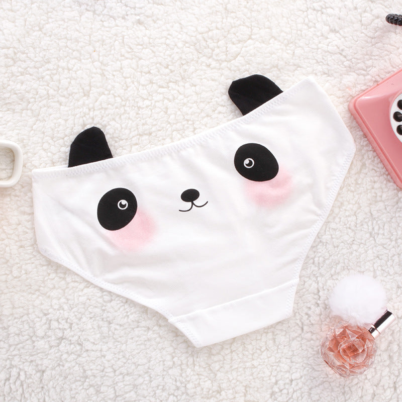 Women's Cotton Shorts Japanese Cute Mid-waist Briefs