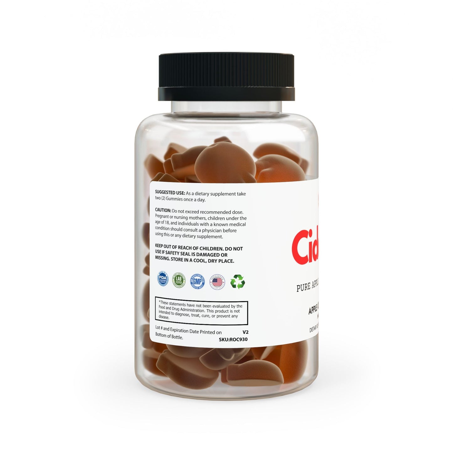 Cidoria Apple Cider Vinegar Gummies (60 Gummies)