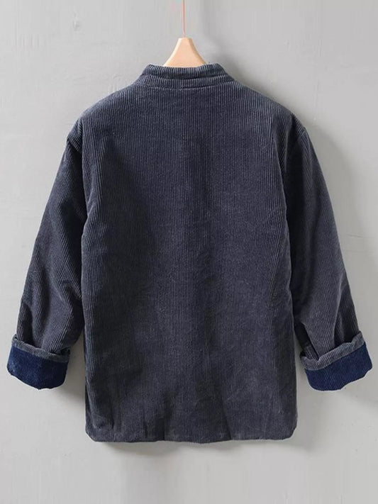Men's Button Front Long Sleeve Jacket