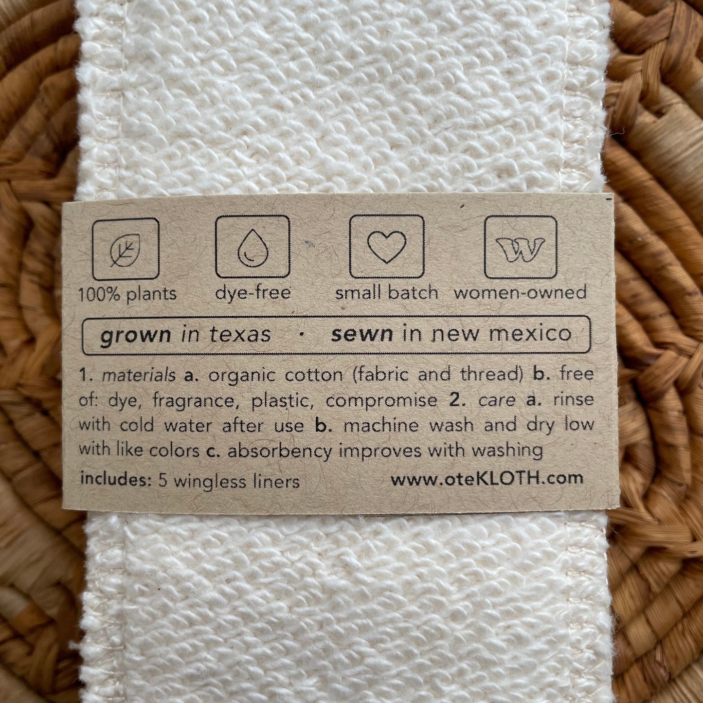 Organic Cotton Pantyliners | Wingless