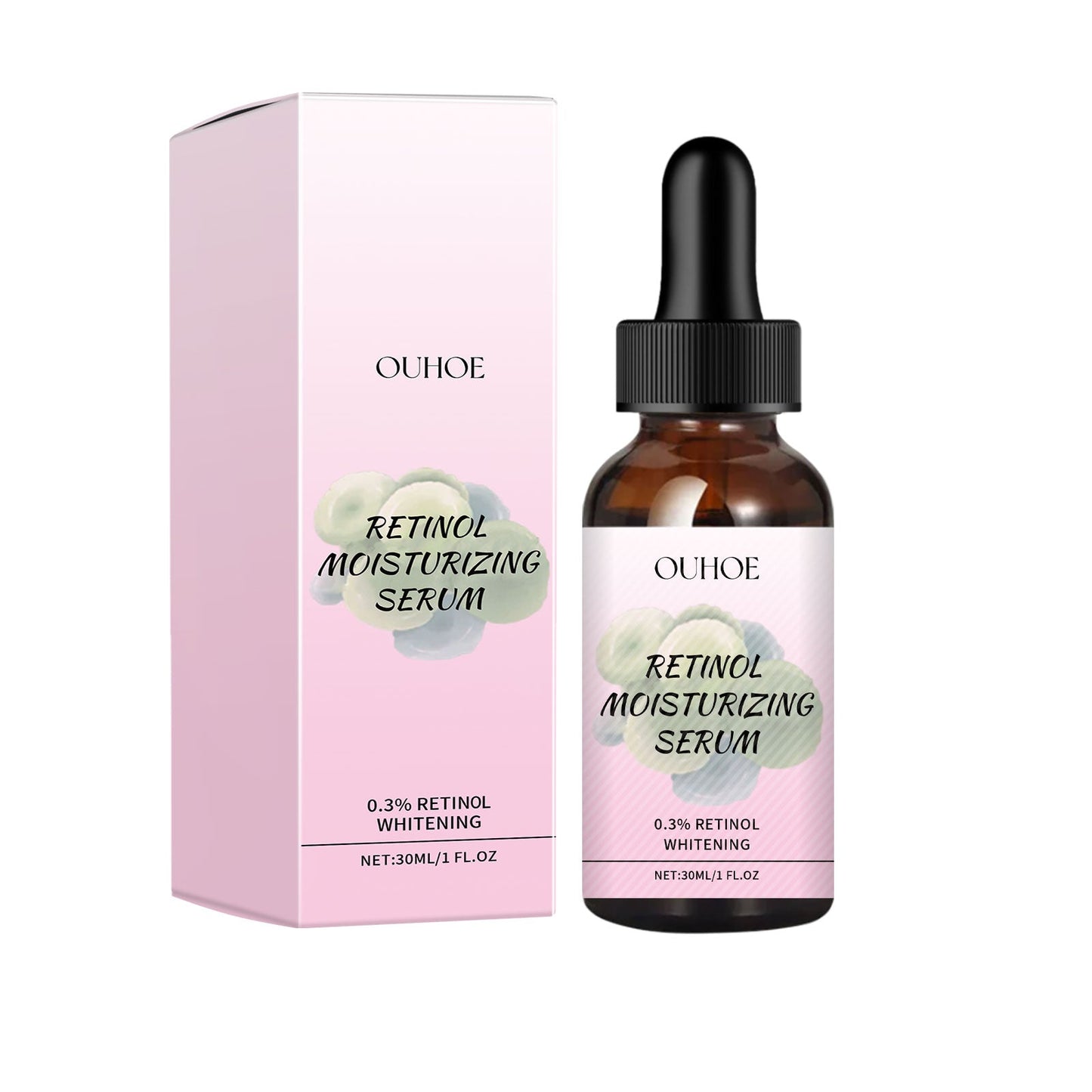OUHOE Retinol Hydrating Serum, A Delicate And Moisturizing Face Anti-Wrinkle Serum With Retinol Vitamin C