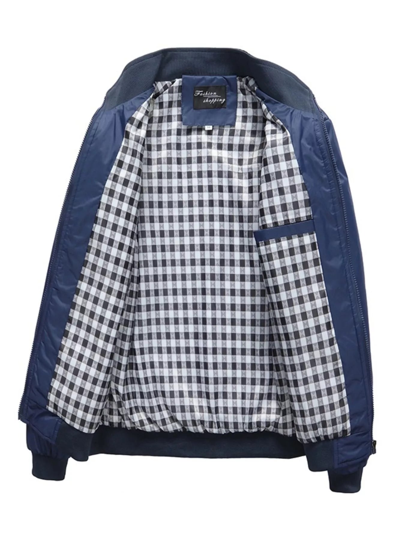 Men's Plus Size Casual Stand Collar Lightweight Jacket