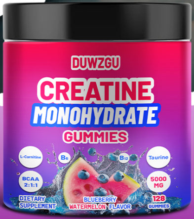 Creatine Monohydrate Soft Candy Energy & Muscle Support Supplement with L-Carnitine & Taurine | 130 Gummies