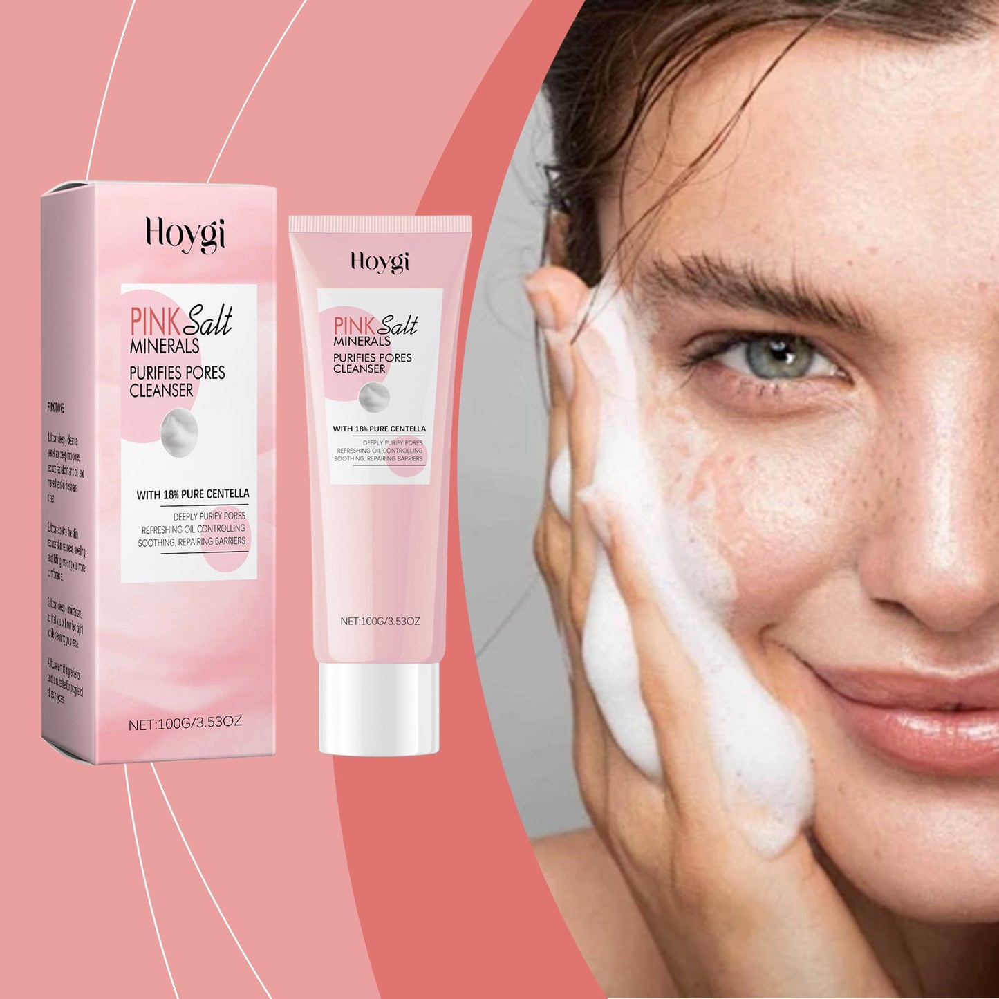 Hoygi Pore Cleansing Cleanser Cleans Impurities From The Face, Moisturizes The Skin And Is Gentle And Moisturizing