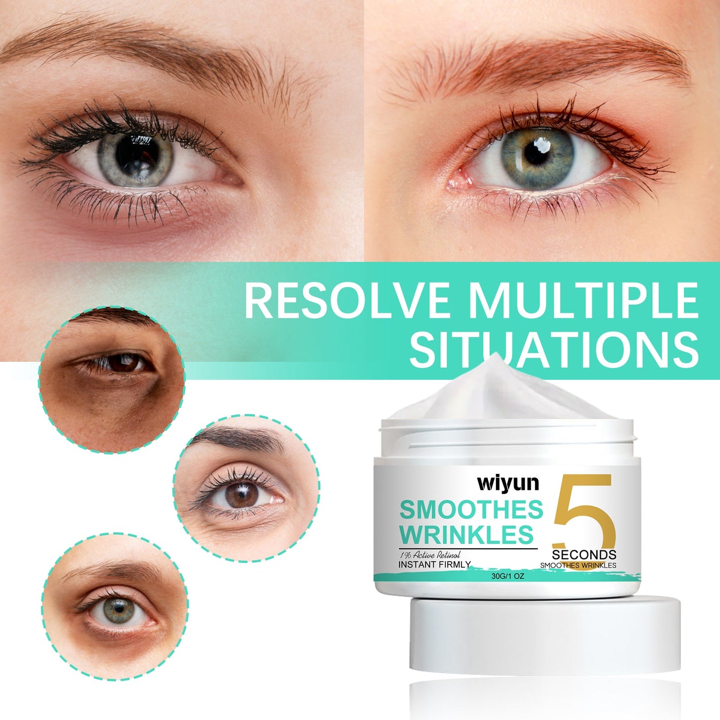 Wiyun Retinol Firming Cream Reduces Fine Lines, Bags And Dark Circles Under The Eyes, Restores Skin Elasticity And Moisturizes Firming Cream