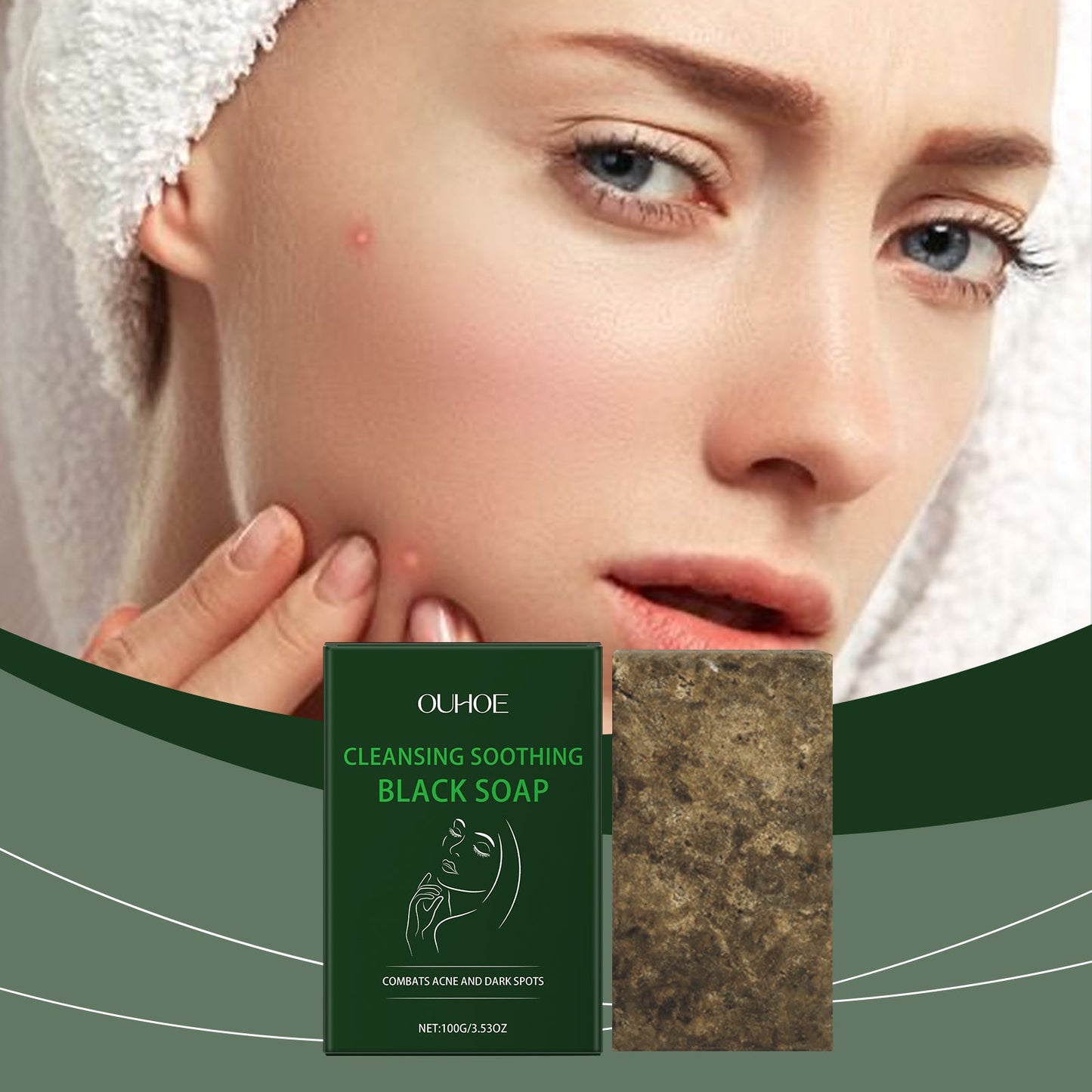 OUHOE Cleansing Soap, Gently Cleanses Face, Moisturizes Skin, Moisturizes Skin, And Purifies Skin